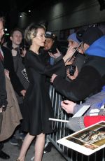 SARAH PAULSON Arrives at Late Show with Stephen Colbert in New York 01/16/2017