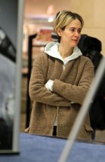 SARAH PAULSON at JFK Airport in New York 01/09/2017