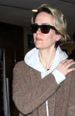 SARAH PAULSON at LAX Airport in Los Angeles 01/26/2017