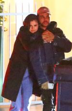 SELENA GOMEZ and The Weeknd Night Out in Santa Monica 01/11/2017