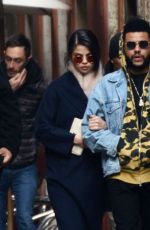 SELENA GOMEZ and The Weeknd Night Out in Venice 01/30/2017