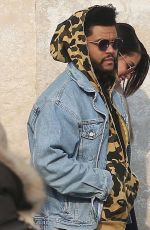 SELENA GOMEZ and The Weeknd Night Out in Venice 01/30/2017