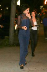 SELENA GOMEZ Out for Dinner at Terroni in Los Angeles 01/15/2017