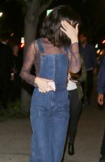 SELENA GOMEZ Out for Dinner at Terroni in Los Angeles 01/15/2017