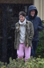 SELMA BLAIR Braved the Rain in Los Angeles 01/22/2017