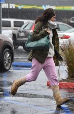 SELMA BLAIR Braved the Rain in Los Angeles 01/22/2017