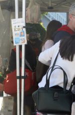 SELMA BLAIR Shopping at Farmer