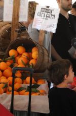 SELMA BLAIR Shopping at Farmer