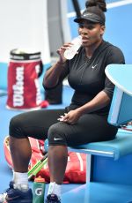 SERENA WILLIAMS at Practice Session at Melbourne Park 01/12/2017