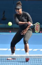 SERENA WILLIAMS at Practice Session at Melbourne Park 01/12/2017