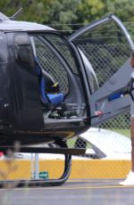 SERENA WILLIAMS Boarding a Helicopter in Auckland 12/31/2016