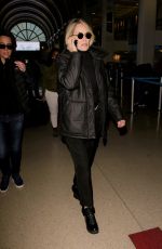 SHARON STONE at LAX Airport in Los Angeles 01/11/2017