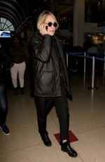 SHARON STONE at LAX Airport in Los Angeles 01/11/2017