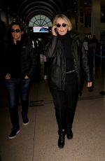 SHARON STONE at LAX Airport in Los Angeles 01/11/2017