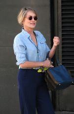 SHARON STONE Out for Lunch in Beverly Hills 01/30/2017