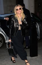 SIENNA MILLER Arrives at BBC Radio 1 Studio in London 01/13/2017