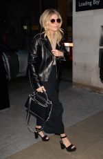 SIENNA MILLER Arrives at BBC Radio 1 Studio in London 01/13/2017