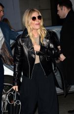 SIENNA MILLER Arrives at BBC Radio 1 Studio in London 01/13/2017