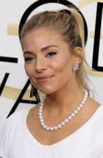 SIENNA MILLER at 74th Annual Golden Globe Awards in Beverly Hills 01/08/2017