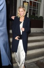 SIENNA MILLER Leaves 34 Restaurant in London 01/11/2017