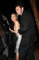 SIENNA MILLER Leaves a Golden Globes Afterparty in West Hollywood 01/08/2017