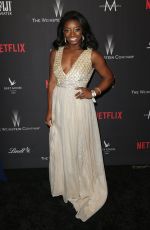 SIMONE BILES at Weinstein Company and Netflix Golden Globe Party in Beverly Hills 01/08/2017