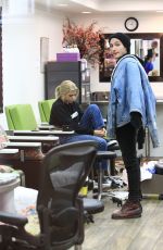 SOFIA RICHIE at a Nail Salon in Beverly Hills 01/09/2017