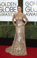 SOFIA VERGARA at 74th Annual Golden Globe Awards in Beverly Hills 01/08/2017