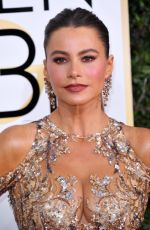 SOFIA VERGARA at 74th Annual Golden Globe Awards in Beverly Hills 01/08/2017