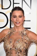 SOFIA VERGARA at 74th Annual Golden Globe Awards in Beverly Hills 01/08/2017