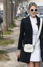 SOFIE VALKIERS Arrives at Christioan Dior Fashion Show in Paris 01/23/2017
