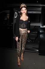 SONIA BEN AMMAR Arrives at a Party in Milan 01/15/2017