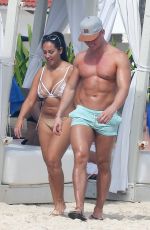 SOPHIE KASAEI in Bikini with Her Boyfriend on the Beach in Cancun 01/05/2017