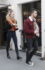 SOPHIE TURNER and Joe Jonas Leaves Alfred Coffee in Los Angeles 01/18/2017