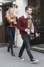SOPHIE TURNER and Joe Jonas Leaves Alfred Coffee in Los Angeles 01/18/2017