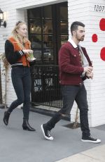 SOPHIE TURNER and Joe Jonas Leaves Alfred Coffee in Los Angeles 01/18/2017