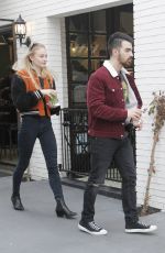 SOPHIE TURNER and Joe Jonas Leaves Alfred Coffee in Los Angeles 01/18/2017