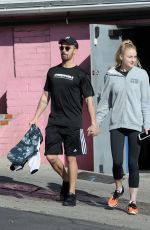SOPHIE TURNER and Joe Jonas Out in Los Angeles 01/06/2017