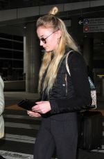 SOPHIE TURNER Arrives at LAX Airport in Los Angeles 01/04/2017