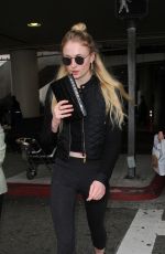 SOPHIE TURNER Arrives at LAX Airport in Los Angeles 01/04/2017