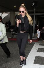 SOPHIE TURNER Arrives at LAX Airport in Los Angeles 01/04/2017