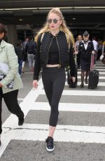 SOPHIE TURNER Arrives at LAX Airport in Los Angeles 01/04/2017