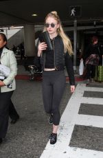 SOPHIE TURNER Arrives at LAX Airport in Los Angeles 01/04/2017