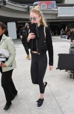 SOPHIE TURNER Arrives at LAX Airport in Los Angeles 01/04/2017