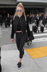SOPHIE TURNER Arrives at LAX Airport in Los Angeles 01/04/2017