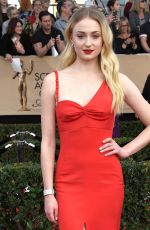 SOPHIE TURNER at 23rd Annual Screen Actors Guild Awards in Los Angeles 01/29/2017