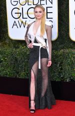 SOPHIE TURNER at 74th Annual Golden Globe Awards in Beverly Hills 01/08/2017