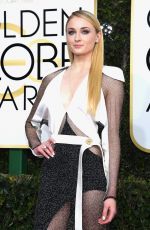 SOPHIE TURNER at 74th Annual Golden Globe Awards in Beverly Hills 01/08/2017