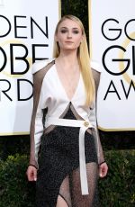 SOPHIE TURNER at 74th Annual Golden Globe Awards in Beverly Hills 01/08/2017