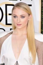 SOPHIE TURNER at 74th Annual Golden Globe Awards in Beverly Hills 01/08/2017